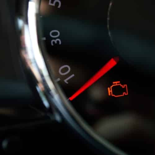 Udlaesning af fejlkoder motorlampe lyser 02