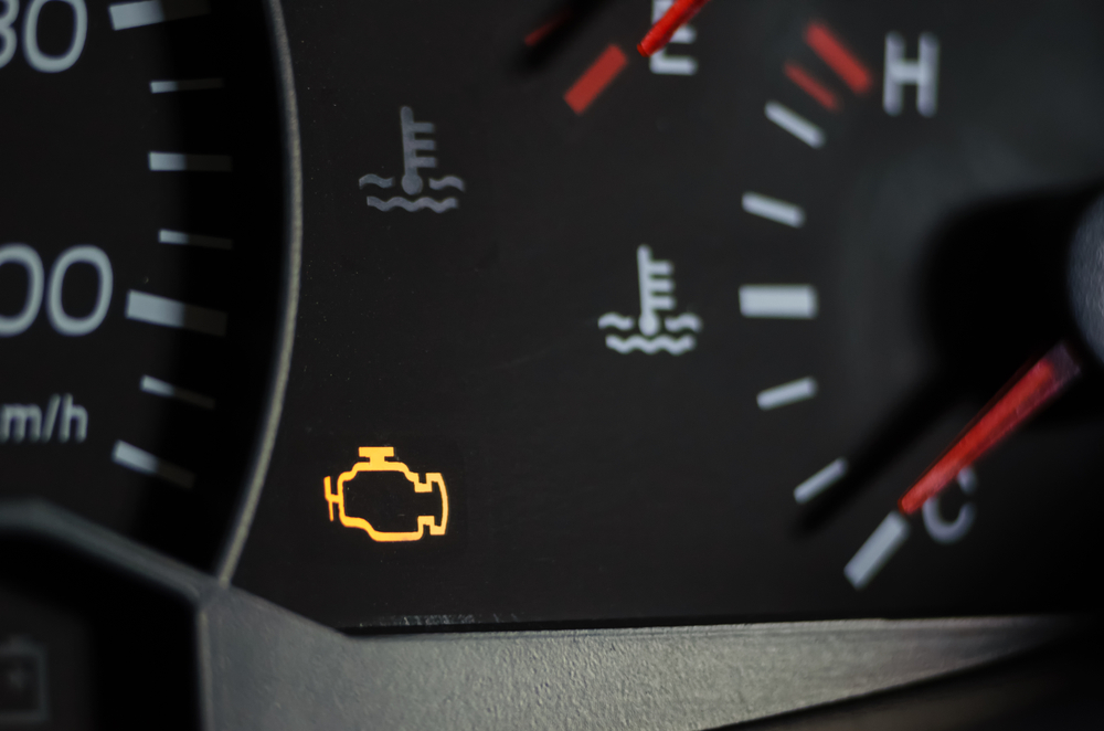 Udlaesning af fejlkoder motorlampe lyser